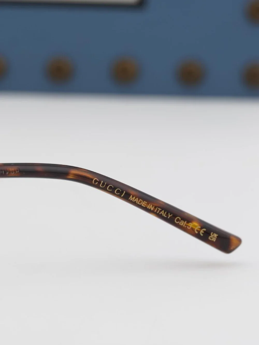 Gucci GG2097SK 002 Square Sunglasses - Gold\Green